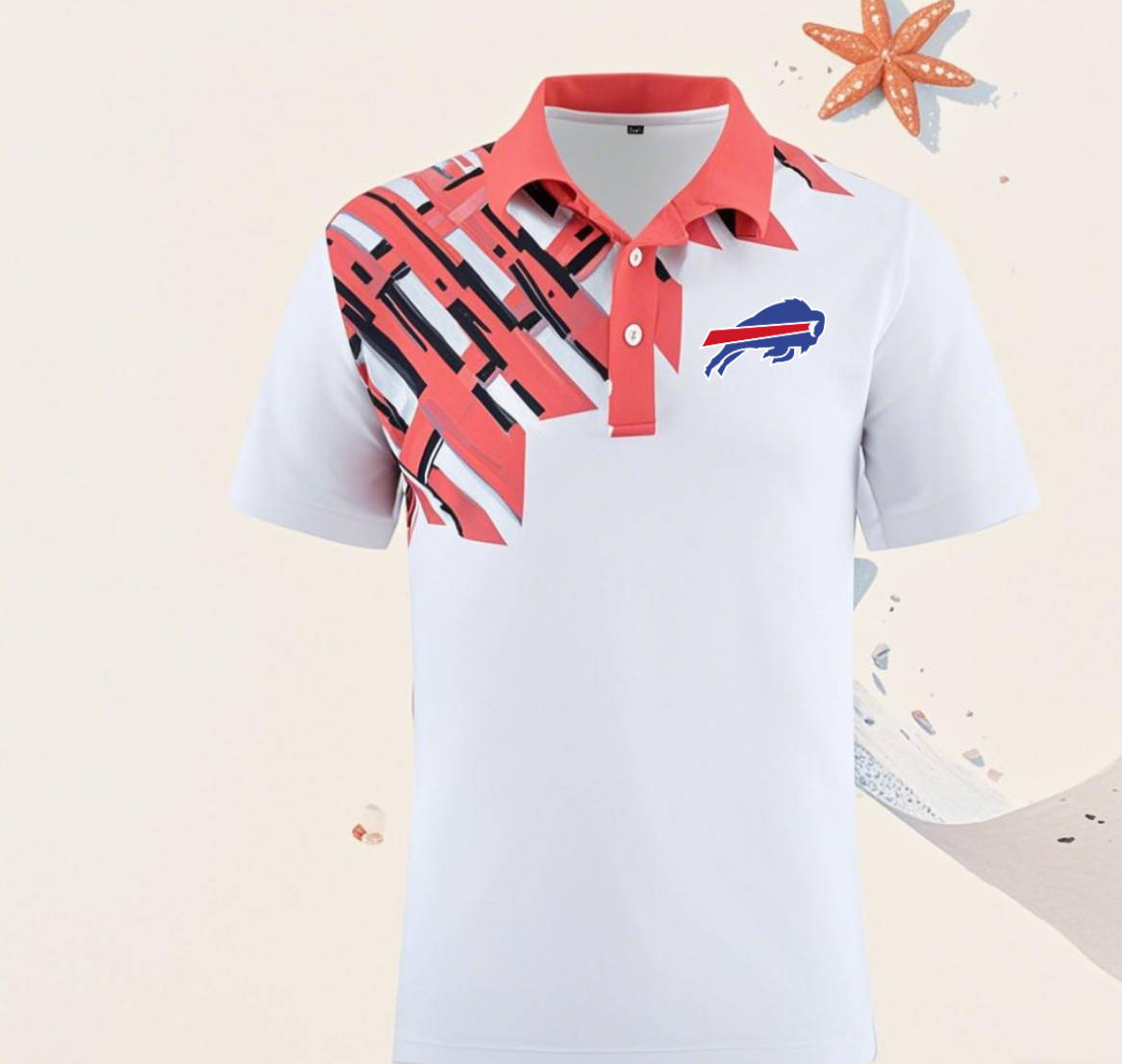 Buffalo Bills white #45 Men 2025 NFL polo T shirt->nfl t-shirts->Sports Accessory